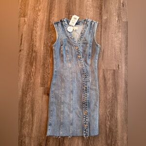NWT Rails Denim Button Up Dress XXS